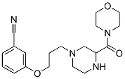 3-(3-[3-(MORPHOLIN-4-YLCARBONYL)PIPERAZIN-1-YL]PROPOXY)BENZONITRILE 结构式