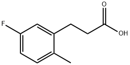 3-(5-氟-2-甲氧基苯基)丙酸 结构式