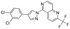 5-[4-(3,4-DICHLOROPHENYL)-1H-PYRAZOL-1-YL]-2-(TRIFLUOROMETHYL)-1,6-NAPHTHYRIDINE 结构式