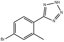 5-(4-溴-2-甲基苯基)-1H-四唑 结构式