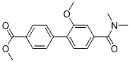 4'-DIMETHYLCARBAMOYL-2'-METHOXY-BIPHENYL-4-CARBOXYLIC ACID METHYL ESTER 结构式