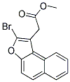 METHYL (2-BROMONAPHTHO[2,1-B]FURAN-1-YL)ACETATE 结构式