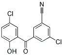 3-CHLORO-5-(5-CHLORO-2-HYDROXY-BENZOYL)-BENZONITRILE 结构式