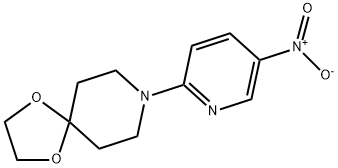 8-(5-硝基吡啶-2-基)-1,4-二氧杂-8-氮杂螺[4.5]癸烷 结构式
