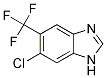 6-CHLORO-5-TRIFLUOROMETHYL-1H-BENZIMIDAZOLE 结构式