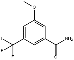 3-甲氧基-5-(三氟甲基)苯甲酰胺 结构式