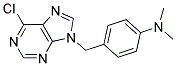 [4-(6-CHLORO-PURIN-9-YLMETHYL)-PHENYL]-DIMETHYL-AMINE 结构式