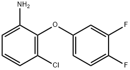 3-CHLORO-2-(3,4-DIFLUOROPHENOXY)ANILINE 结构式