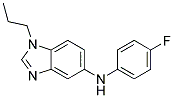 (4-FLUORO-PHENYL)-(1-PROPYL-1H-BENZOIMIDAZOL-5-YL)-AMINE 结构式