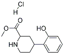 METHYL 4-(2-HYDROXYPHENYL)PIPERIDINE-2-CARBOXYLATE HYDROCHLORIDE 结构式