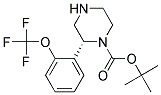 (R)-2-(2-TRIFLUOROMETHOXY-PHENYL)-PIPERAZINE-1-CARBOXYLIC ACID TERT-BUTYL ESTER 结构式