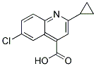 6-CHLORO-2-CYCLOPROPYLQUINOLINE-4-CARBOXYLIC ACID 结构式