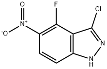 3-CHLORO-4-FLUORO-5-NITRO (1H)INDAZOLE 结构式