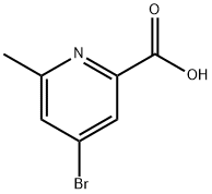 4-溴-6-甲基-吡啶-2-羧酸 结构式