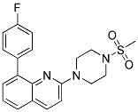 8-(4-FLUOROPHENYL)-2-[4-(METHYLSULFONYL)PIPERAZIN-1-YL]QUINOLINE 结构式