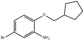 5-BROMO-2-(CYCLOPENTYLMETHOXY)ANILINE 结构式