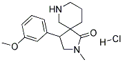 4-(3-METHOXYPHENYL)-2-METHYL-2,7-DIAZASPIRO[4.5]DECAN-1-ONE HYDROCHLORIDE 结构式