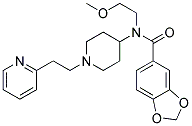 N-(2-METHOXYETHYL)-N-[1-(2-PYRIDIN-2-YLETHYL)PIPERIDIN-4-YL]-1,3-BENZODIOXOLE-5-CARBOXAMIDE 结构式