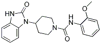 N-(2-METHOXYPHENYL)-4-(2-OXO-2,3-DIHYDRO-1H-BENZIMIDAZOL-1-YL)PIPERIDINE-1-CARBOXAMIDE 结构式