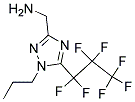 (5-HEPTAFLUOROPROPYL-1-PROPYL-1H-[1,2,4]TRIAZOL-3-YL)-METHYL-AMINE 结构式