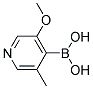 3-METHOXY-5-METHYL-4-PYRIDINYLBORONIC ACID 结构式