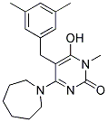 4-Azepan-1-yl-5-(3,5-dimethyl-benzyl)-6-hydroxy-1-methyl-1H-pyrimidin-2-one 结构式