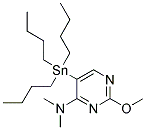 4-DIMETHYLAMINO-2-METHOXY-5-(TRIBUTYLSTANNYL)PYRIMIDINE 结构式