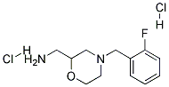 C-[4-(2-FLUORO-BENZYL)-MORPHOLIN-2-YL]-METHYLAMINE DIHYDROCHLORIDE 结构式