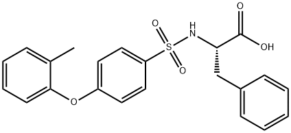 2-[4-(2-甲基苯氧基)苯磺酰氨基]-3-苯基丙酸 结构式