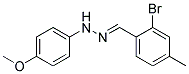 N-(2-BROMO-4-METHYL-BENZYLIDENE)-N'-(4-METHOXY-PHENYL)-HYDRAZINE 结构式