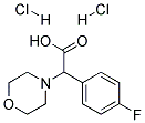 (4-FLUORO-PHENYL)-MORPHOLIN-4-YL-ACETIC ACID HYDROCHLORIDE HYDROCHLORIDE 结构式