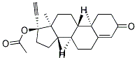 ACETIC ACID (8R,9S,10R,13S,14S,17R)-17-ETHYNYL-10,13-DIMETHYL-3-OXO-2,3,6,7,8,9,10,11,12,13,14,15,16,17-TETRADECAHYDRO-1H-CYCLOPENTA[A]PHENANTHREN-17-YL ESTER 结构式