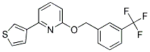 2-THIEN-3-YL-6-([3-(TRIFLUOROMETHYL)BENZYL]OXY)PYRIDINE 结构式