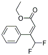 (E)-4,4-DIFLUORO-3-PHENYL-BUT-2-ENOIC ACID ETHYL ESTER 结构式