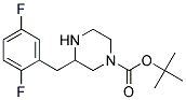 3-(2,5-DIFLUORO-BENZYL)-PIPERAZINE-1-CARBOXYLIC ACID TERT-BUTYL ESTER 结构式