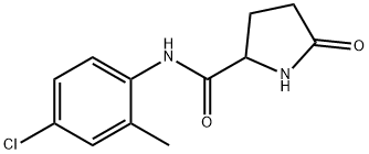 N-(4-CHLORO-2-METHYLPHENYL)-5-OXOPROLINAMIDE 结构式