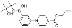 3-(4'-ALLYLOXYCARBONYLPIPERIZINO)PHENYLBORONIC ACID, PINACOL ESTER 结构式