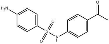 N-(4-ACETYL-PHENYL)-4-AMINO-BENZENESULFONAMIDE 结构式