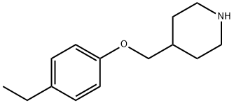 4-[(4-ETHYLPHENOXY)METHYL]PIPERIDINE 结构式