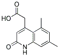 (5,7-DIMETHYL-2-OXO-1,2-DIHYDROQUINOLIN-4-YL)ACETIC ACID 结构式