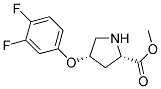 METHYL (2S,4S)-4-(3,4-DIFLUOROPHENOXY)-2-PYRROLIDINECARBOXYLATE 结构式
