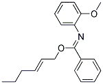 N-(2-METHOXY-PHENYL)-BENZIMIDIC ACID HEX-2-ENYL ESTER 结构式
