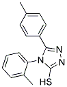 4-(2-METHYLPHENYL)-5-(4-METHYLPHENYL)-4H-1,2,4-TRIAZOLE-3-THIOL 结构式