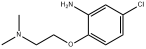 N-〔2-(2-氨基-4-氯苯氧基)乙基] -N,N-二甲基胺 结构式