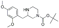 3-(2,4-DIMETHOXY-BENZYL)-PIPERAZINE-1-CARBOXYLIC ACID TERT-BUTYL ESTER 结构式