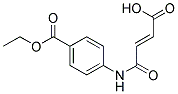 4-(3-CARBOXY-ACRYLOYLAMINO)-BENZOIC ACID ETHYL ESTER 结构式