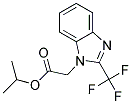 ISOPROPYL [2-(TRIFLUOROMETHYL)-1H-BENZIMIDAZOL-1-YL]ACETATE 结构式