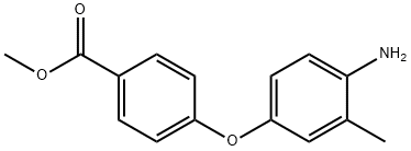 METHYL 4-(4-AMINO-3-METHYLPHENOXY)BENZOATE 结构式