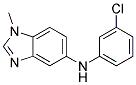 (3-CHLORO-PHENYL)-(1-METHYL-1H-BENZOIMIDAZOL-5-YL)-AMINE 结构式