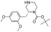 (R)-2-(2,4-DIMETHOXY-BENZYL)-PIPERAZINE-1-CARBOXYLIC ACID TERT-BUTYL ESTER 结构式